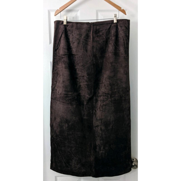 Genuine Suede August Silk Logic Maxi Skirt - Picture 1 of 4